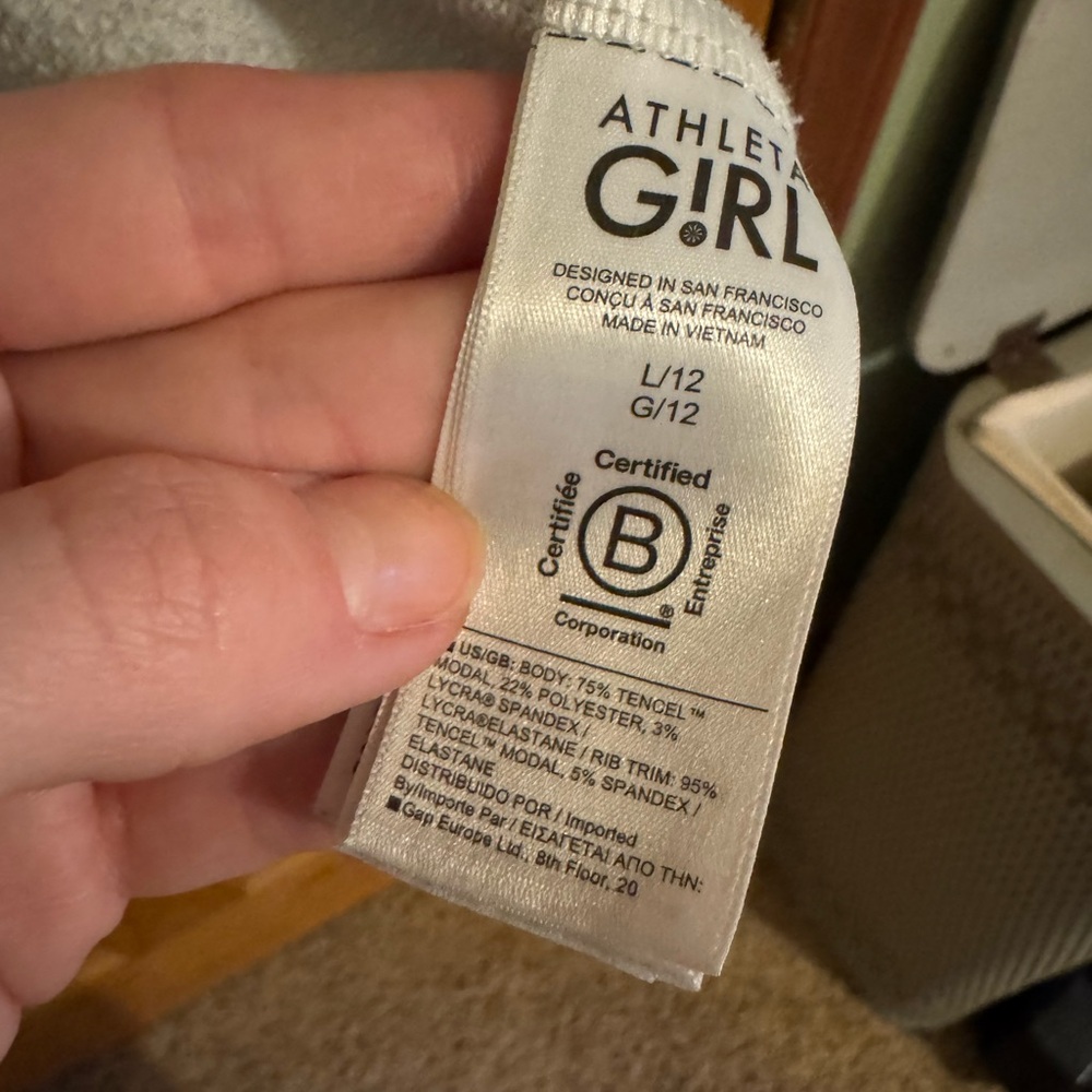 Athleta Girl Gray Open Front Cardigan | Size Large (12) | Cozy Performance Layer - Picture 3 of 6